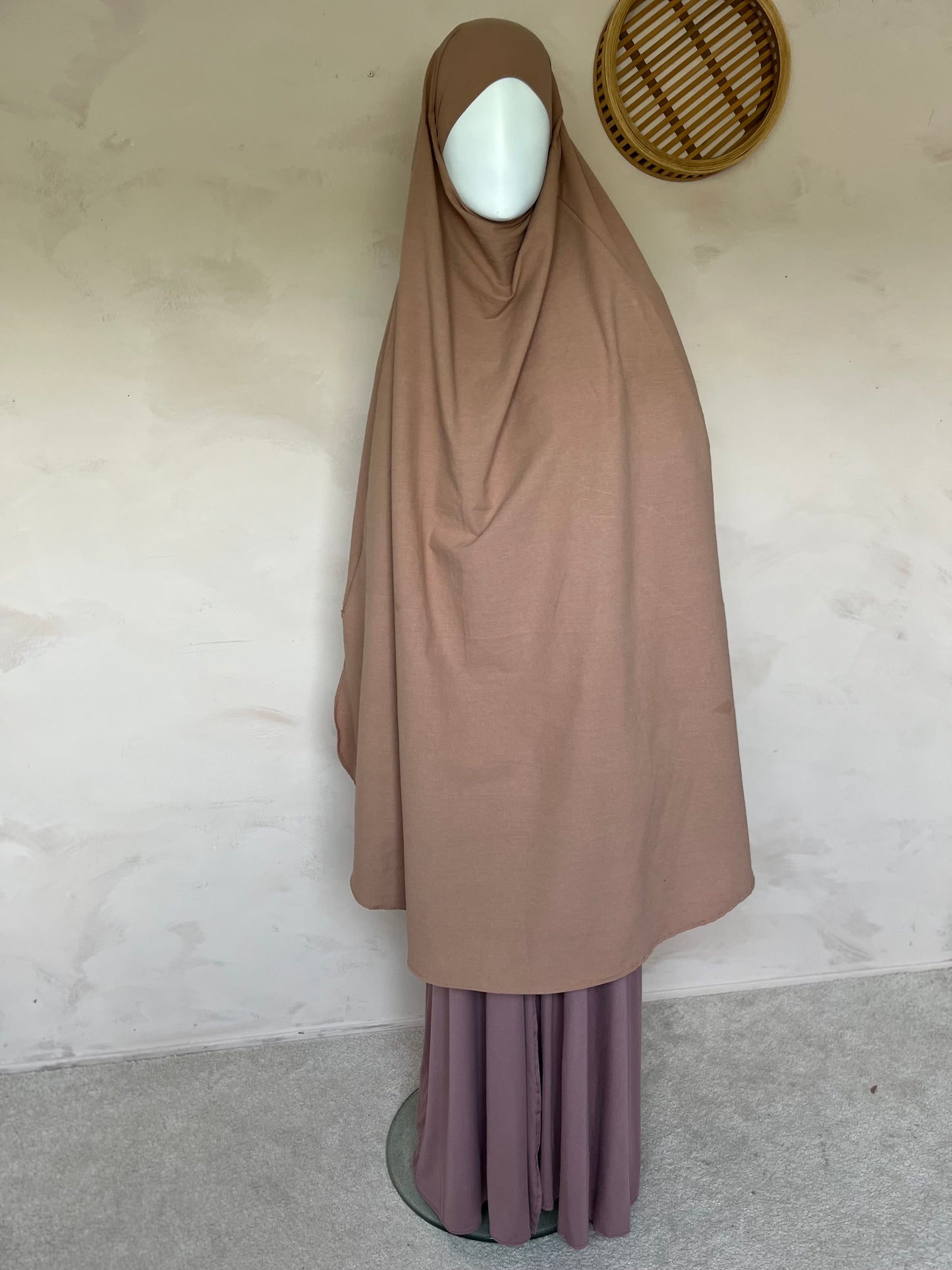 Cotton tie-back khimar 120*