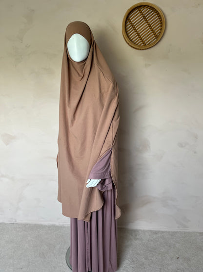 Cotton tie-back khimar 120*